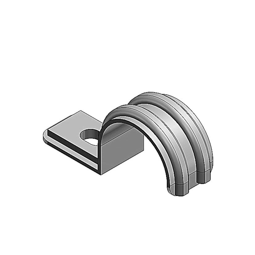 T&B® 4162 1-Hole Pipe Strap, 1-1/4 in, For Use With EMT Conduit, Steel, Hot Dipped Galvanized